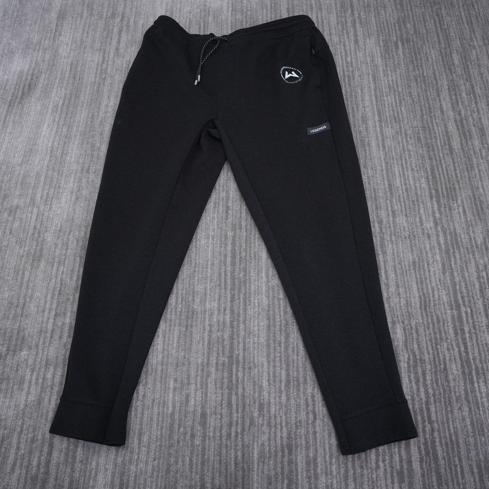 Legends Wasserman Basketball Men 2XL Black Joggers Athlete Sweatpants Drawstring
